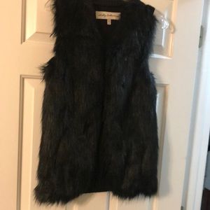 Sebby Collection Faux Fur Vest